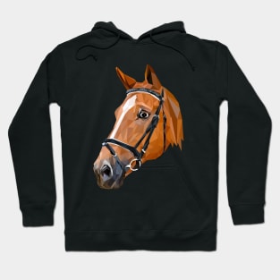 Horse Low Poly Art Hoodie